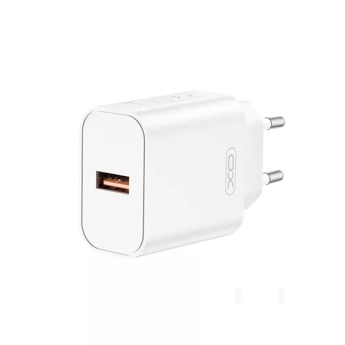 XO hálózati töltő CE33 QC 18W 1x USB, fehér