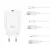 XO hálózati töltő CE33 QC 18W 1x USB, fehér + kábel microUSB