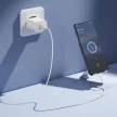 XO hálózati töltő CE33 QC 18W 1x USB, fehér + kábel USB-C