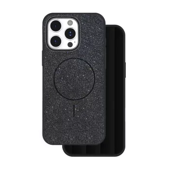 Glitter Thin Mag case iPhone 14 Pro 6,1" tok, fekete