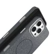 Glitter Thin Mag case iPhone 15 6,1" tok, fekete