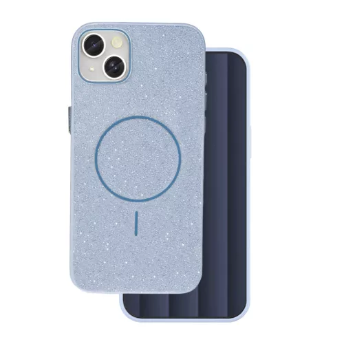 Glitter Thin Mag case iPhone 13 6,1" tok, kék