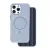 Glitter Thin Mag case iPhone 16 Pro 6,3" tok, kék
