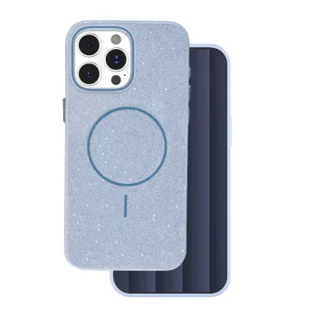 Glitter Thin Mag case iPhone 16 Pro Max 6,9" tok, kék