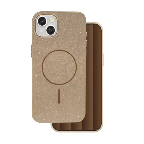 Glitter Thin Mag case iPhone 15 6,1" tok, barna