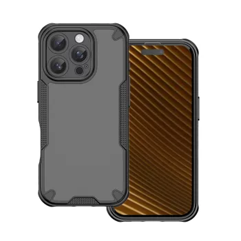 Defender Matt case iPhone 16 Pro Max 6,9" tok, fekete