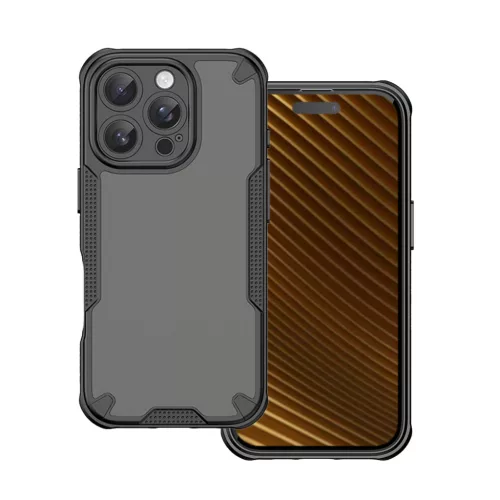 Defender Matt case iPhone 16 Pro Max 6,9" tok, fekete