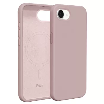 Etteri Silicone Mag case iPhone 16e light tok, rózsaszín