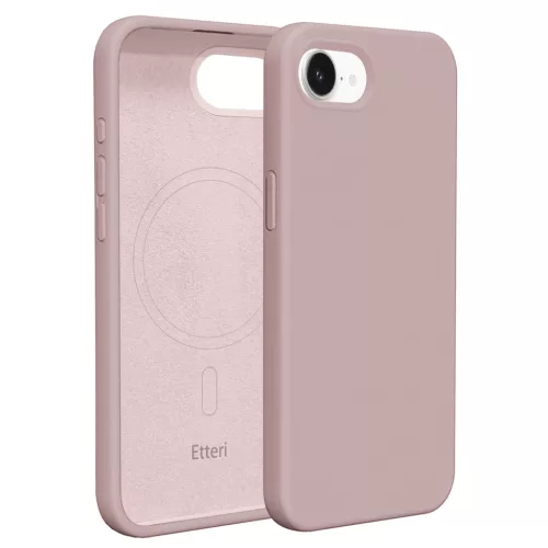 Etteri Silicone Mag case iPhone 16e light tok, rózsaszín