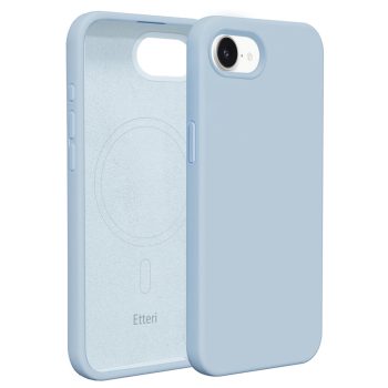 Etteri Silicone Mag case iPhone 16e light tok, kék