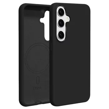 Etteri Silicone Mag case Samsung Galaxy S25 tok, fekete