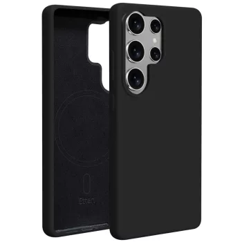   Etteri Silicone Mag case Samsung Galaxy S25 Ultra tok, fekete