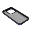 Crystal tok, fekete case iPhone 16e tok, kék