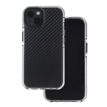 Acrylic Carbon case iPhone 16e tok, fekete