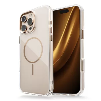 Clear Thin Mag case iPhone 16 Pro Max 6,9" tok, arany