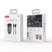 XO autós töltő CC70 PD 30W 1x USB-C, fekete + kábel USB-C - USB-C