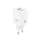 XO hálózati töltő CE36 PD 45W 1x USB-C 1x USB, fehér