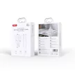 XO hálózati töltő CE36 PD 45W 1x USB-C 1x USB, fehér + kábel USB-C - USB-C