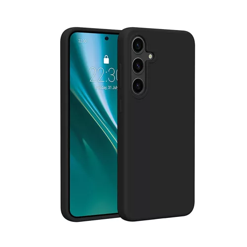 Etteri Silicone case Samsung Galaxy S25 Edge tok, fekete