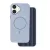 Glitter Thin Mag case iPhone 16e tok, kék