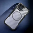 Defender Carbon Mag case iPhone 17 Pro tok, fekete