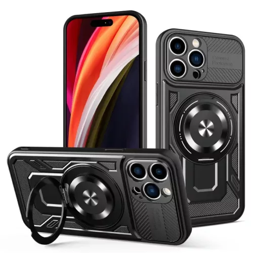 Defender Armor Mag Case iPhone 14 Pro Max Magsafe kompatibilis ütésálló hátlap, tok, fekete