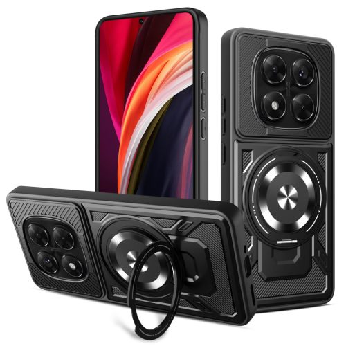 Defender Armor Mag case Xiaomi Redmi Note 14 Pro 5G tok, fekete