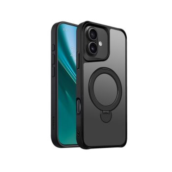 Etteri Matt Mag Ring case iPhone 17 Air tok, fekete