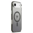 GUESS Magsafe IML Gradient Case With Print Triangle Logo & Metal Camera Buttons iPhone 17 Air tok, fekete