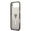 GUESS Magsafe IML Gradient Case With Print Triangle Logo & Metal Camera Buttons iPhone 17 Air tok, fekete