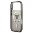 GUESS Magsafe IML Gradient Case With Print Triangle Logo & Metal Camera Buttons iPhone 17 Pro Max tok, fekete