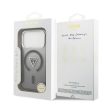 GUESS Magsafe IML Gradient Case With Print Triangle Logo & Metal Camera Buttons iPhone 17 Pro Max tok, fekete