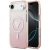 GUESS Magsafe IML Gradient Case With Print Triangle Logo & Metal Camera Buttons iPhone 17 Air tok, rózsaszín