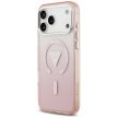 GUESS Magsafe IML Gradient Case With Print Triangle Logo & Metal Camera Buttons iPhone 17 Pro Max tok, rózsaszín
