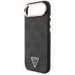 GUESS Magsafe 4G PU Leather Case With Triangle Logo Gold Metal Camera Frame iPhone 17 Air tok, barna