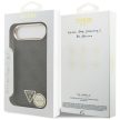 GUESS Magsafe 4G PU Leather Case With Triangle Logo Gold Metal Camera Frame iPhone 17 Air tok, barna