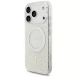 Guess Case Magsafe IML Case Flowers Electroplated Allover Beads Strap iPhone 17 Pro tok, fehér