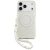 Guess Case Magsafe IML Case Flowers Electroplated Allover Beads Strap iPhone 17 Pro Max tok, fehér