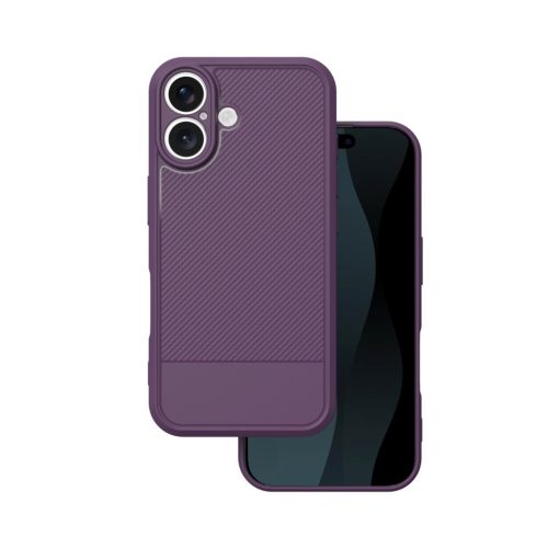 Simple Carbon case iPhone 16 6,1" tok, lila