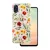 Glow Glam case Samsung Galaxy A07 4G tok, fehér tok, virágmintás, színes