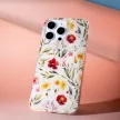 Glow Glam case Samsung Galaxy A07 4G tok, fehér tok, virágmintás, színes