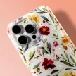 Glow Glam case Samsung Galaxy A07 4G tok, fehér tok, virágmintás, színes