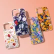 Glow Glam case Samsung Galaxy A07 4G tok, kék virágmintás, színes