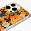 Glow Glam case Samsung Galaxy A07 4G tok, narancs virágmintás, színes
