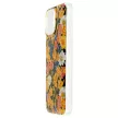 Glow Glam case Samsung Galaxy A07 4G tok, narancs virágmintás, színes