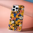 Glow Glam case Samsung Galaxy A07 4G tok, narancs virágmintás, színes