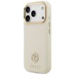 GUESS case IPHONE 17 Pro MagSafe GUHMP17LPGCRMDEE (PU W/ Grained Strass Logo) tok, beige