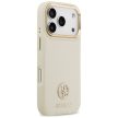 GUESS case IPHONE 17 Pro MagSafe GUHMP17LPGCRMDEE (PU W/ Grained Strass Logo) tok, beige