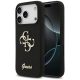 GUESS case IPHONE 17 Pro GUHCP17LSC4GSMK (Silicone W/ Big 4G Script) tok, fekete