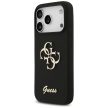 GUESS case IPHONE 17 Pro GUHCP17LSC4GSMK (Silicone W/ Big 4G Script) tok, fekete